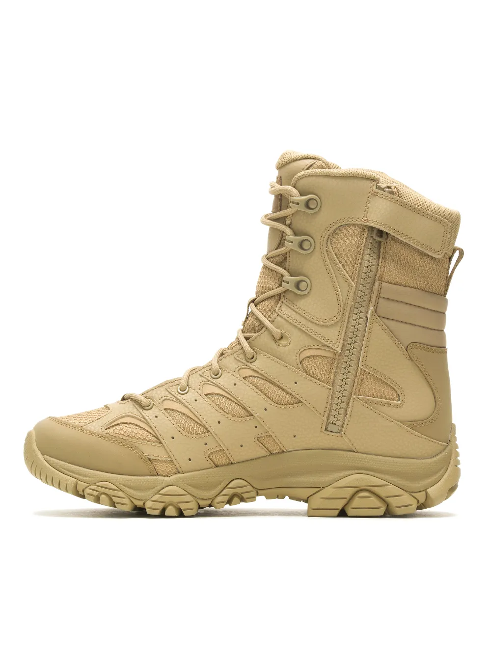 Merrell Men's Moab 3 8 Tactical Zip Waterproof Boot - Coyote