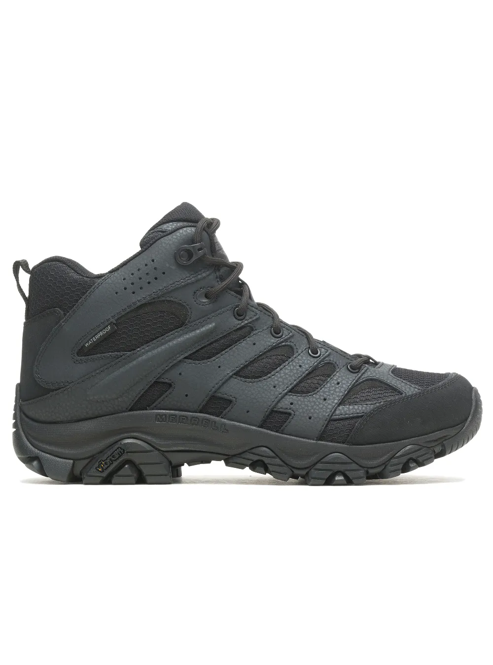 Merrell Men's Moab 3 Mid Tactical Waterproof - Black