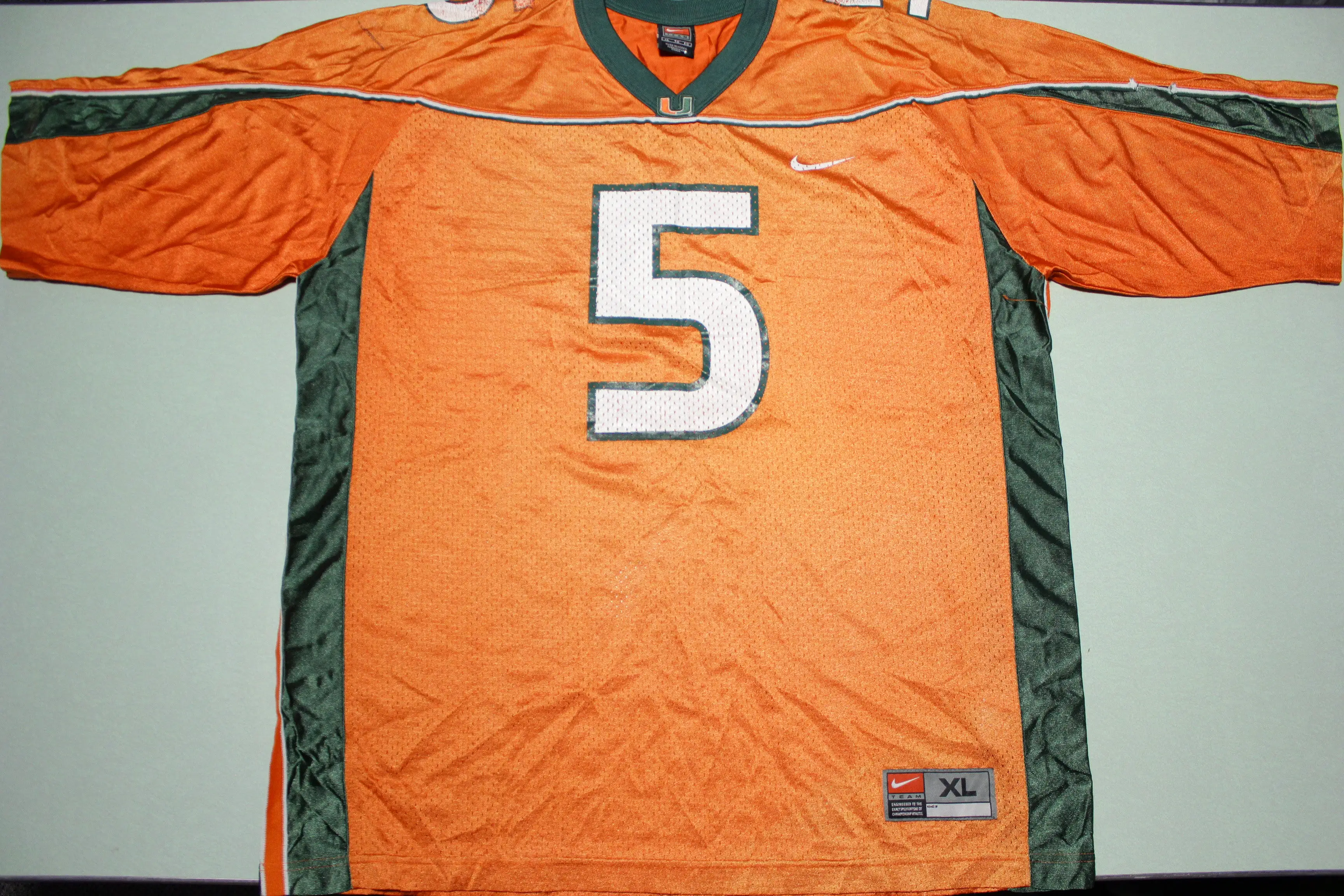 Miami Hurricanes Vintage 90's Team #5 College Jersey