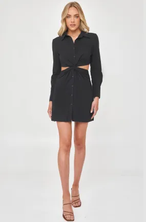 Midori Cut Out Dress - Black