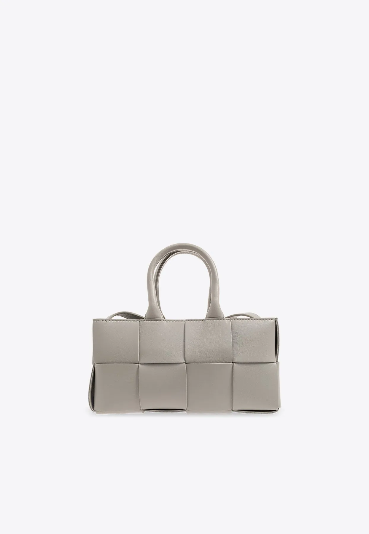 Mini Arco East-West Intrecciato Leather Tote Bag