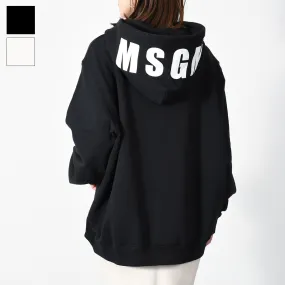 MSGM  |Long Sleeves Cotton Logo Hoodies & Sweatshirts