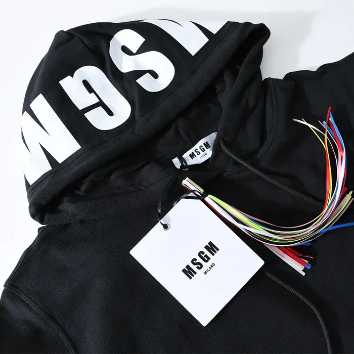 MSGM  |Long Sleeves Cotton Logo Hoodies & Sweatshirts