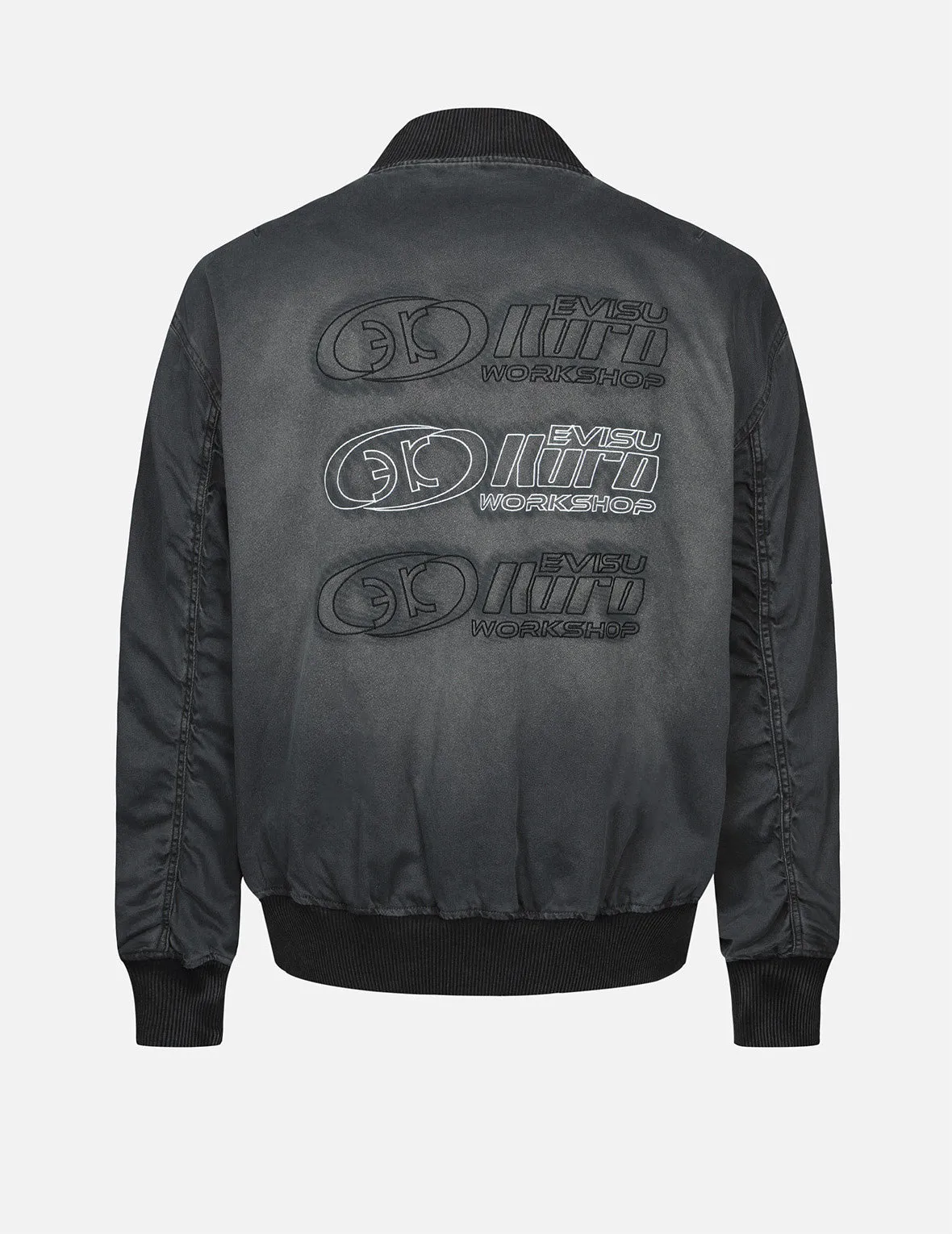 Multiple Logo Embroideries MA-1 Bomber Jacket