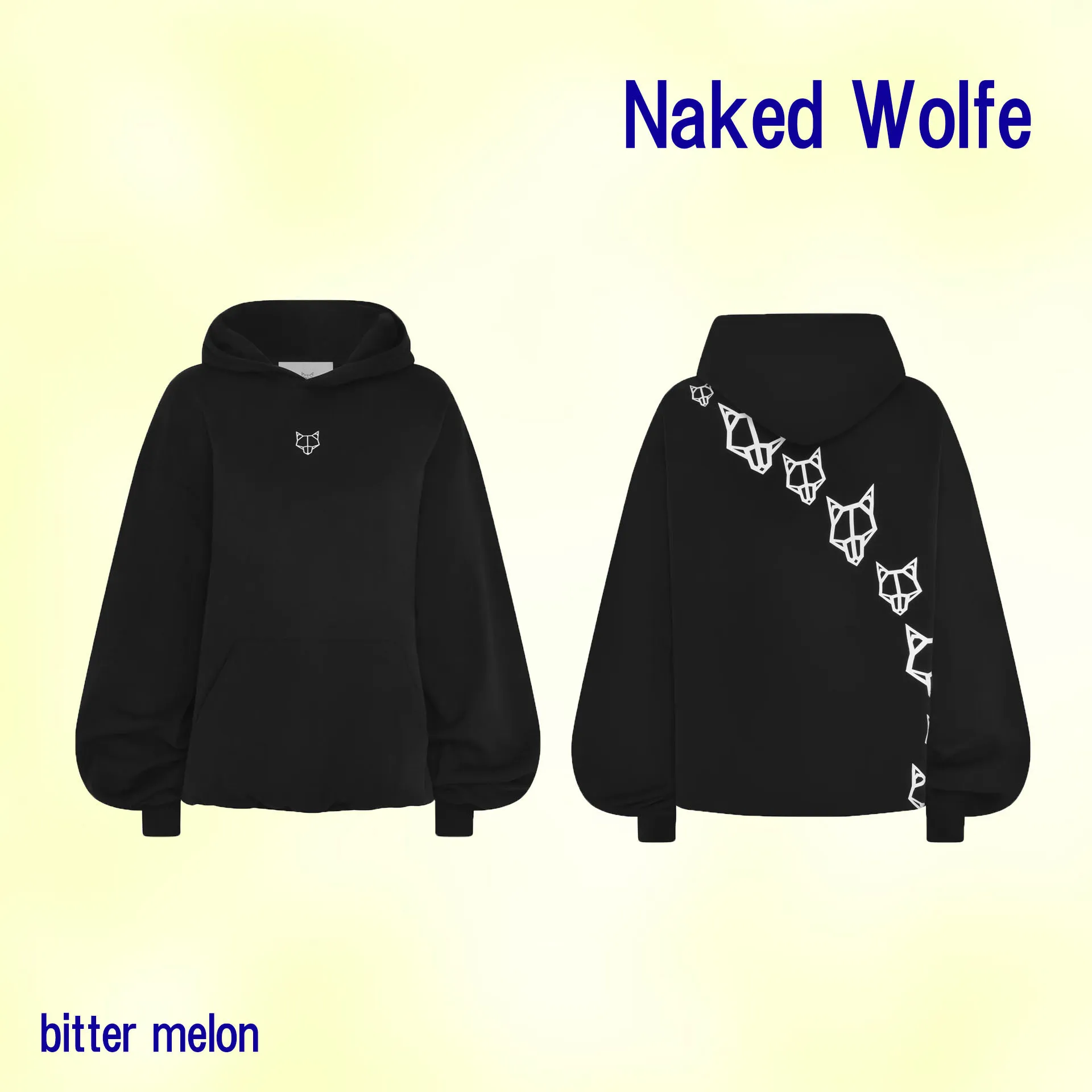 Naked Wolfe  |Plain Cotton Logo Hoodies & Sweatshirts