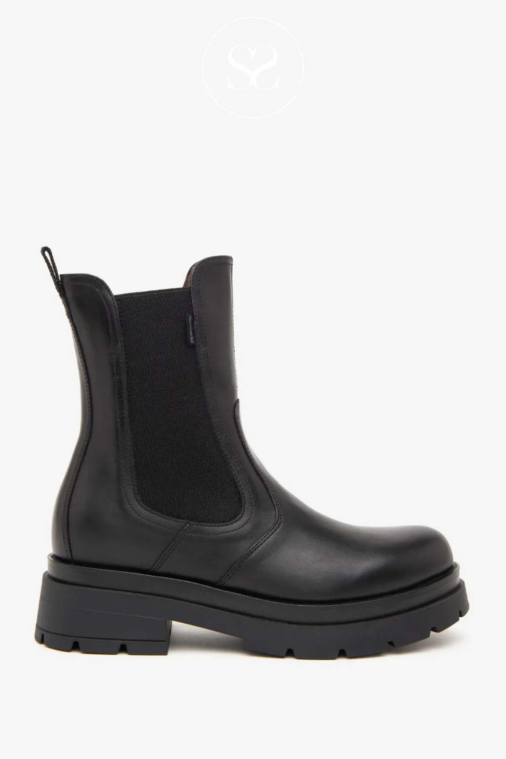 NERO GIARDINI I411940D BLACK CHELSEA BIKER BOOTS