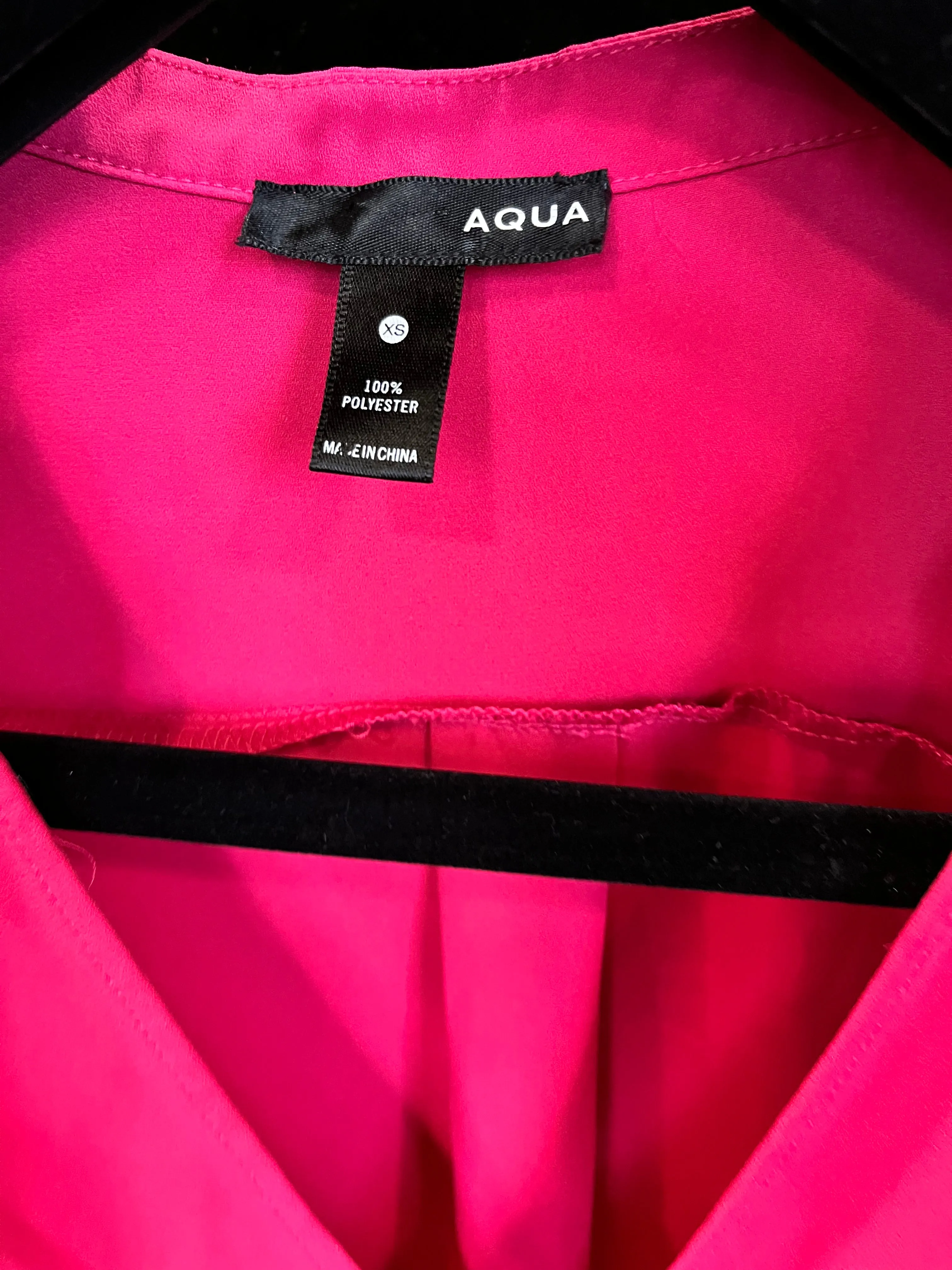 NEW GIRL: Jessica Day's Designer ACQUA Hot Pink SHIRT (S)