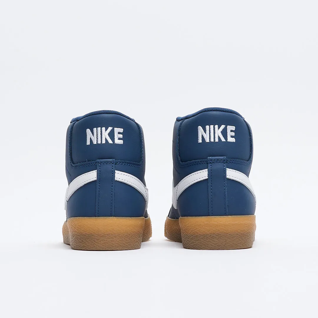 Nike SB - Zoom Blazer Mid ISO (Navy/White-Navy-Gum Light Brown)