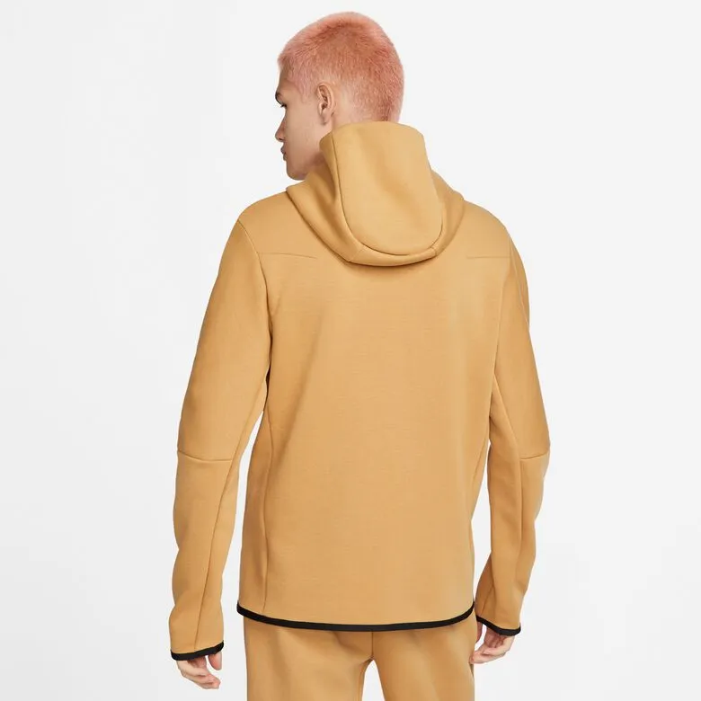 Nike Sportswear Tech Fleece Full Zip Hoodie - Elm Gold