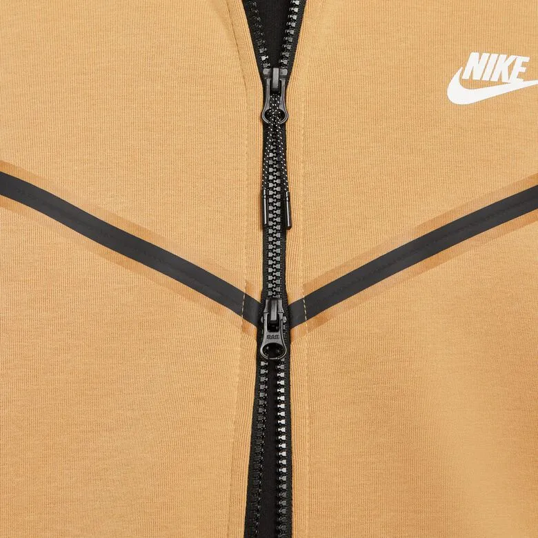 Nike Sportswear Tech Fleece Full Zip Hoodie - Elm Gold