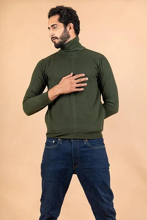 Olive Green Turtle neck sweater