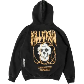 OVERSIZED LUX BARBARIAN HOODIE - BLACK