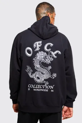 Oversized Ofcl Dragon Graphic Hoodie