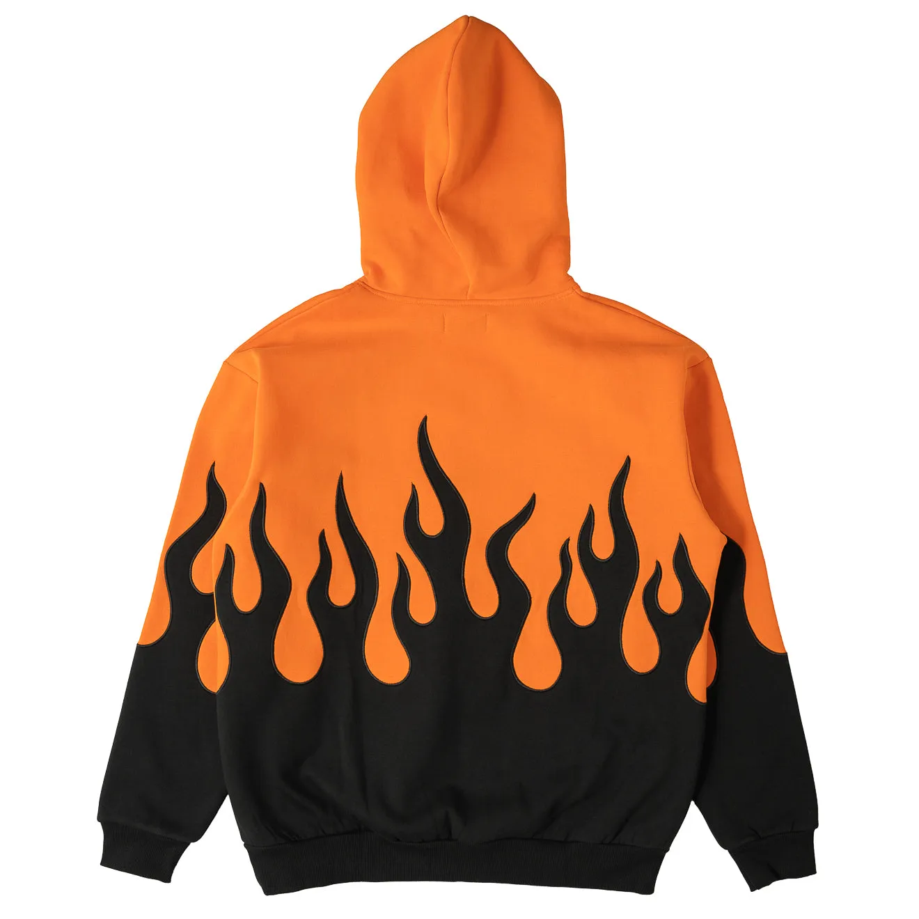 OVERSIZED PREMIUM HEATER HOODIE - ORANGE / BLACK