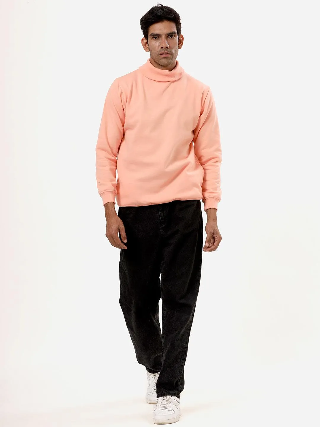 Peach Turtle neck Sweater