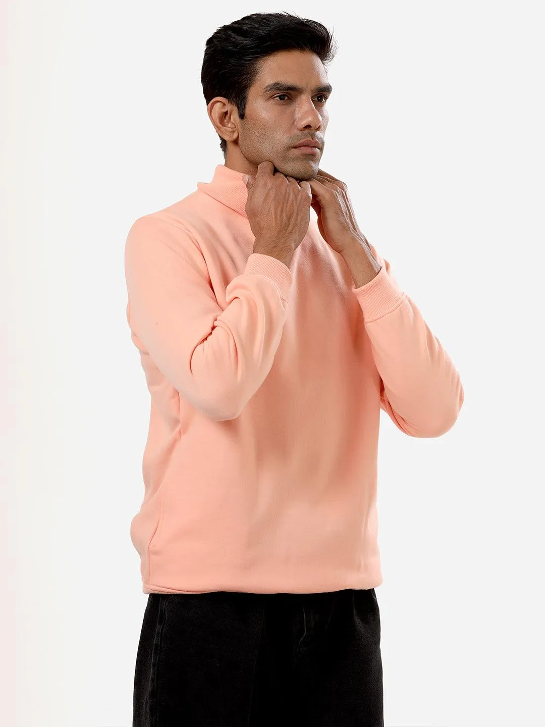 Peach Turtle neck Sweater