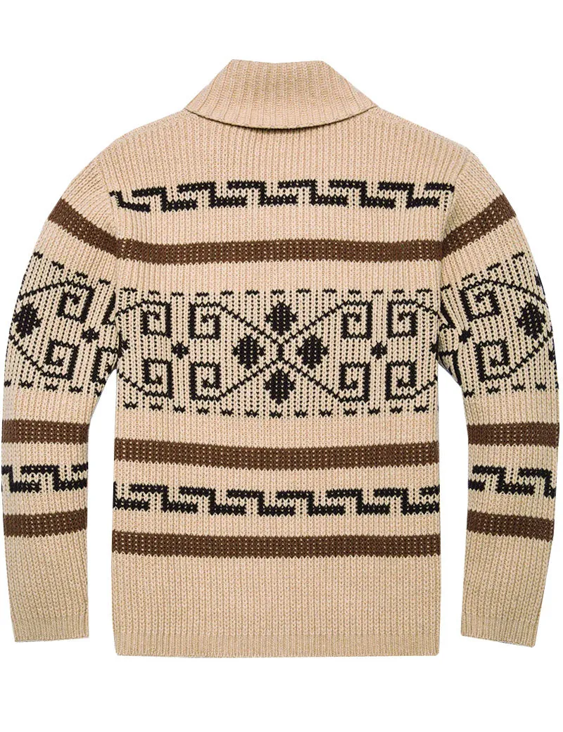 Pendleton The Original Westerley Sweater Cardigan Tan Brown