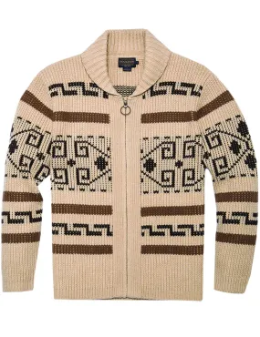 Pendleton The Original Westerley Sweater Cardigan Tan Brown