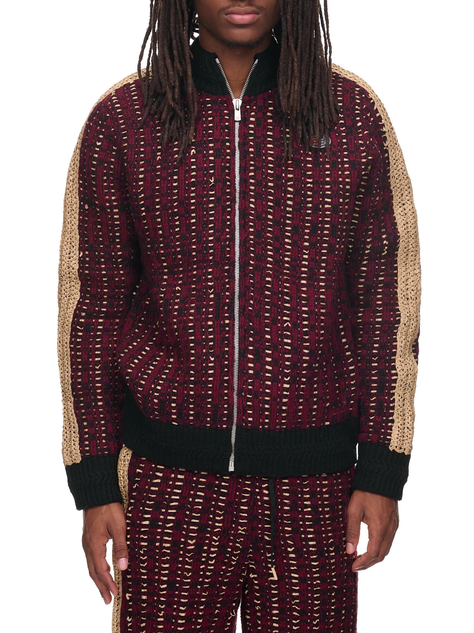 Pistol Track Jacket (N3-KN-01-PISTOL-MAROON)