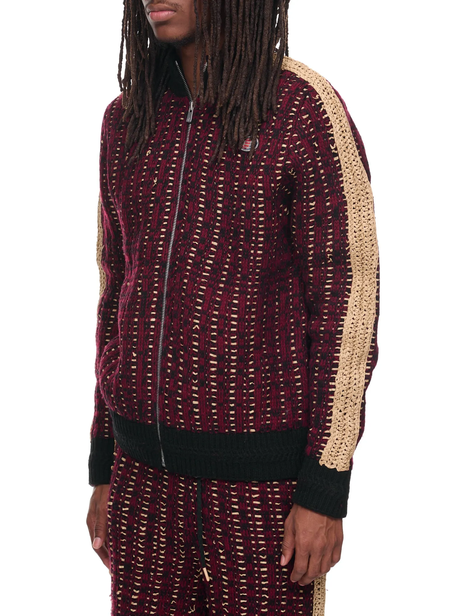 Pistol Track Jacket (N3-KN-01-PISTOL-MAROON)