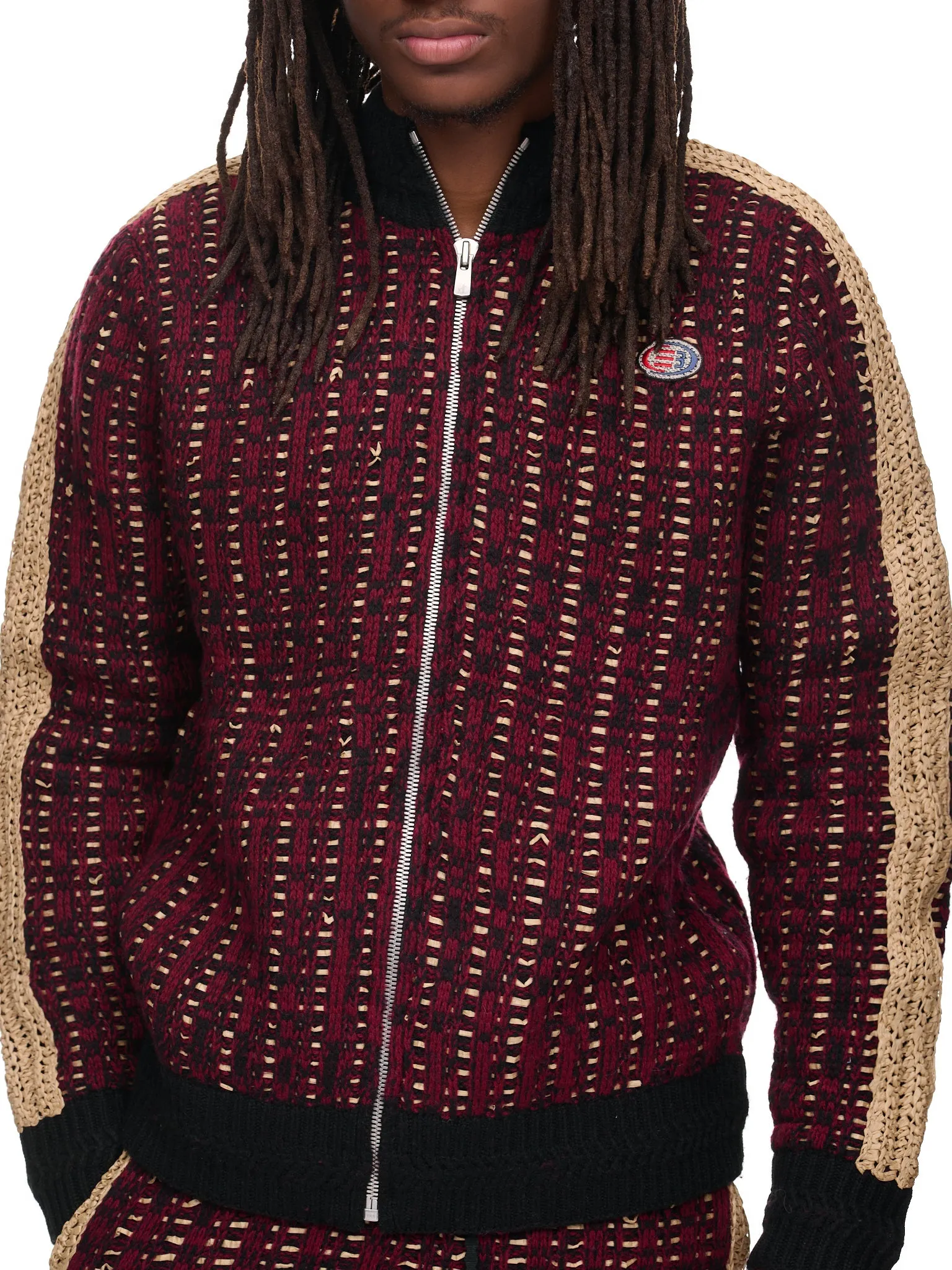 Pistol Track Jacket (N3-KN-01-PISTOL-MAROON)