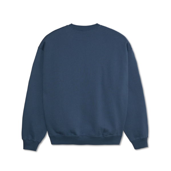 Polar Skate Co. Faces Dave Crewneck - Grey Blue