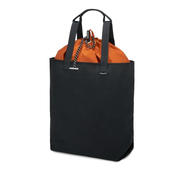 Qwstion Bananatex Tote Bag Medium (all black robin)