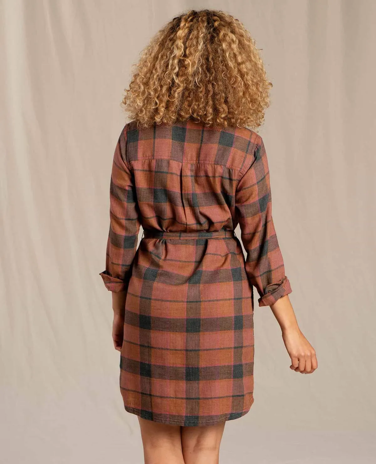 Raelynn Flannel Shirtdress