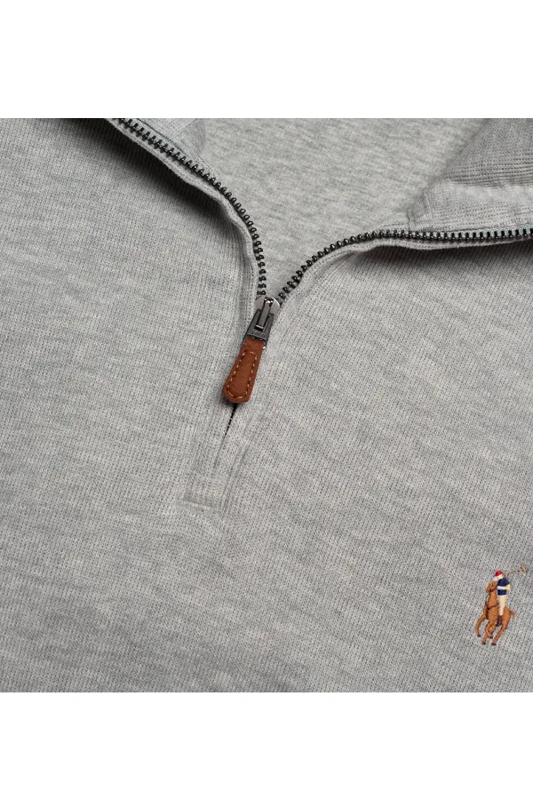 Ralph Lauren 1/4 Zip Logo Pullover Grey