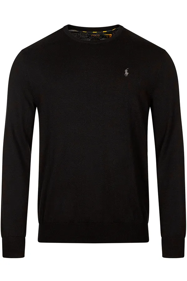 Ralph Lauren Pima Knit Pullover Black