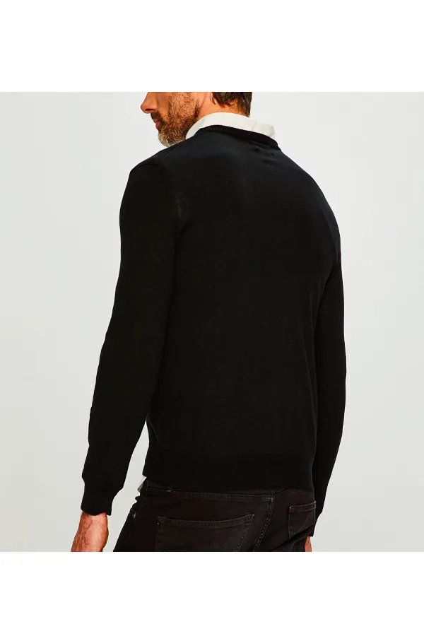 Ralph Lauren Pima Knit Pullover Black