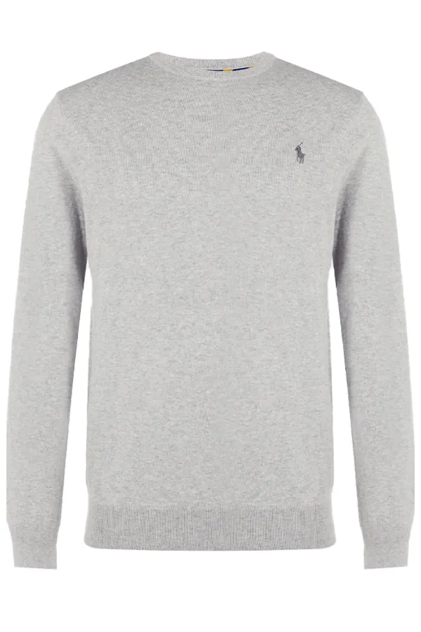 Ralph Lauren Pima Knit Pullover Grey