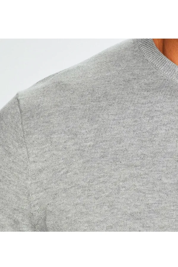 Ralph Lauren Pima Knit Pullover Grey