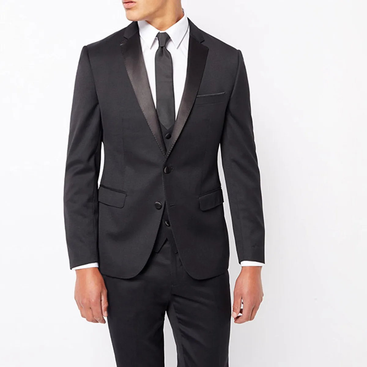 Remus Uomo - Slim Fit Evening Dinner Suit in Black