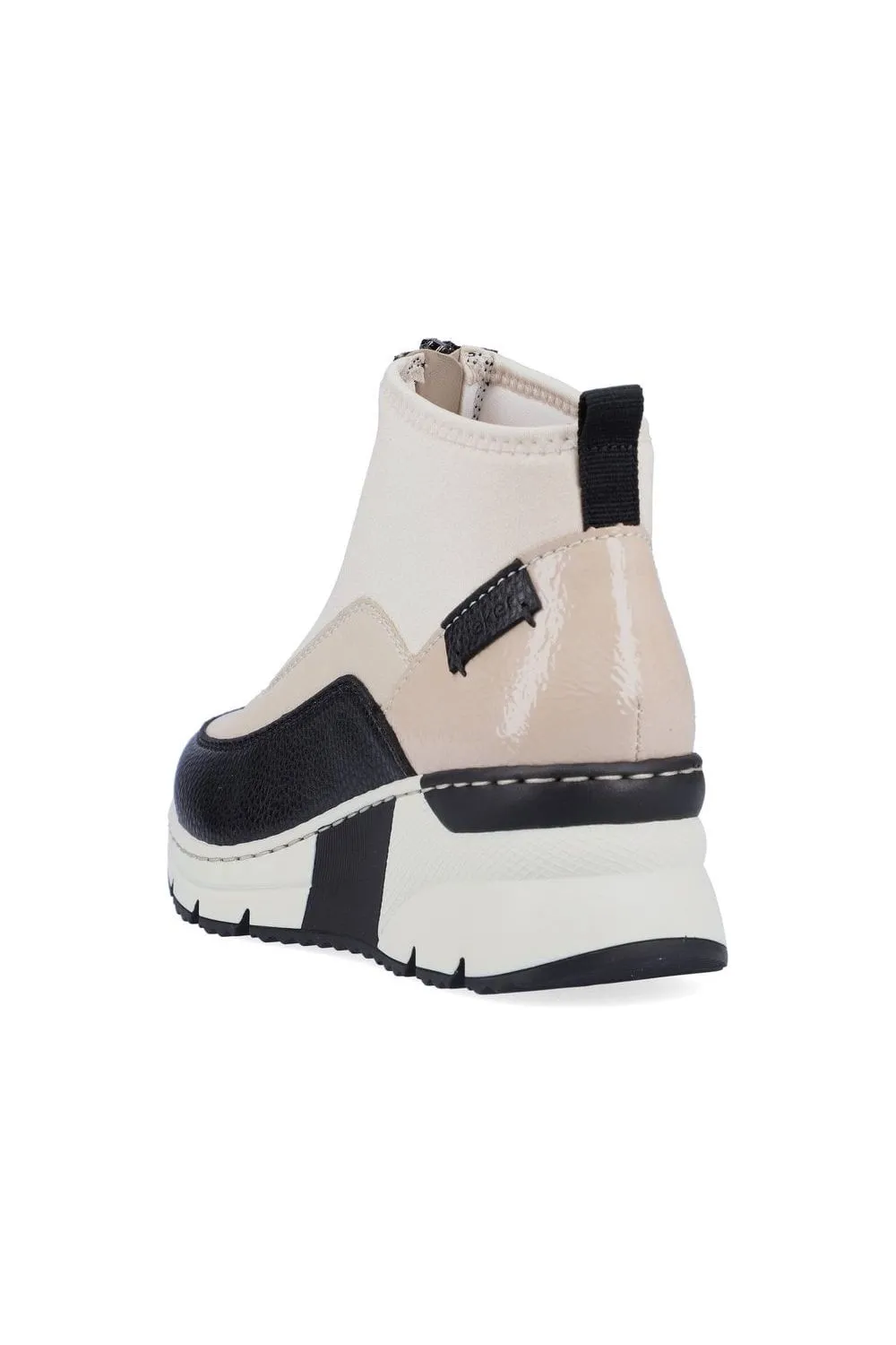 Rieker Ladies Boots N6352 beige/black