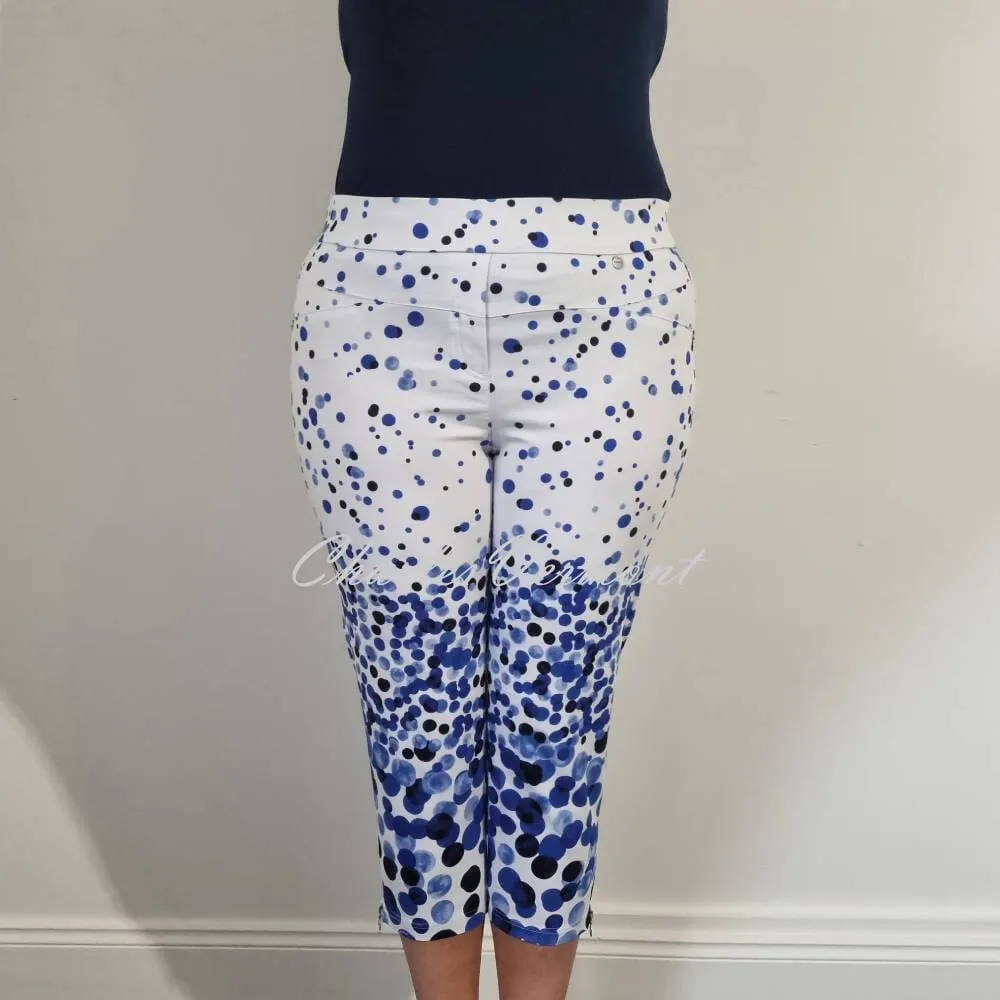 Robell Nena 07 Capri Trouser 52576-54336-65 (Abstract Spot)