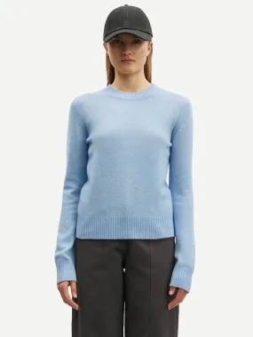 Sacs of Ashbourne   Samsoe Samsoe Charlotte Knit Sweater Subdued Blue