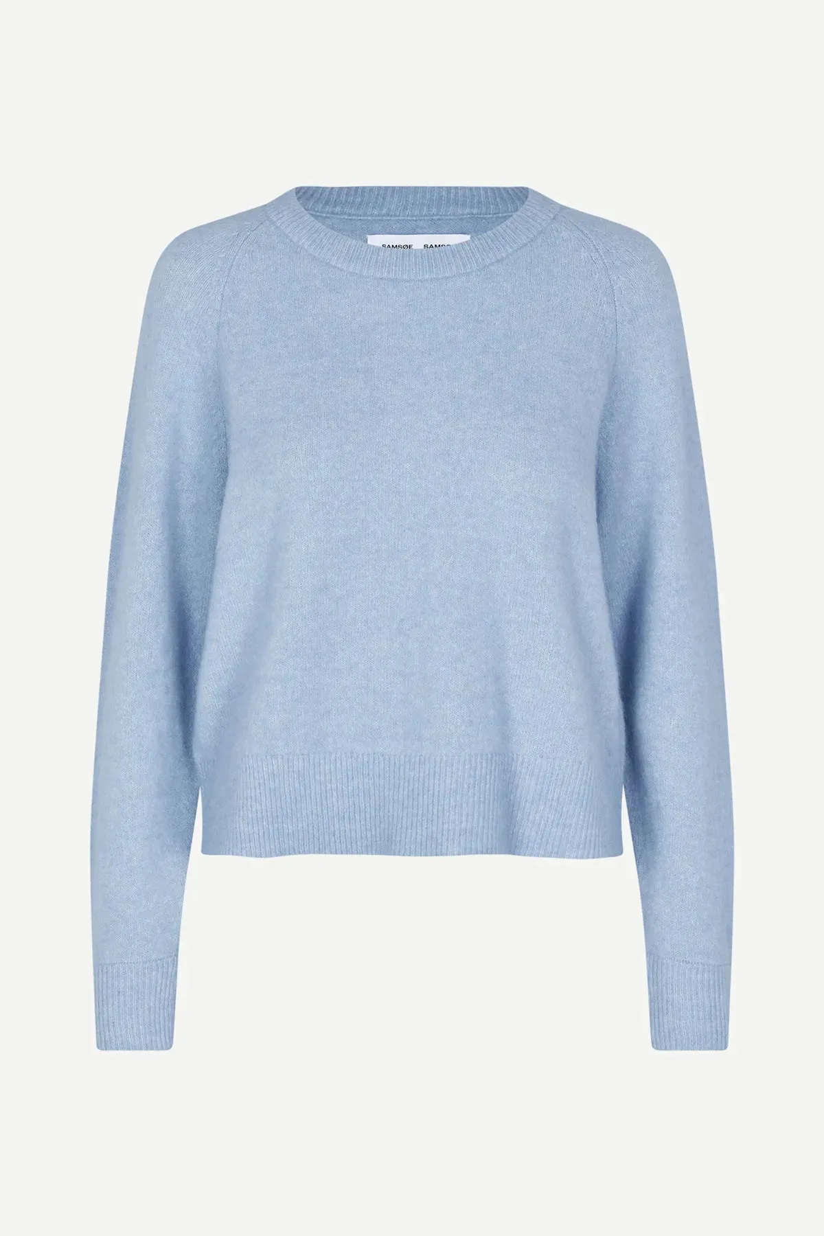 Sacs of Ashbourne   Samsoe Samsoe Charlotte Knit Sweater Subdued Blue