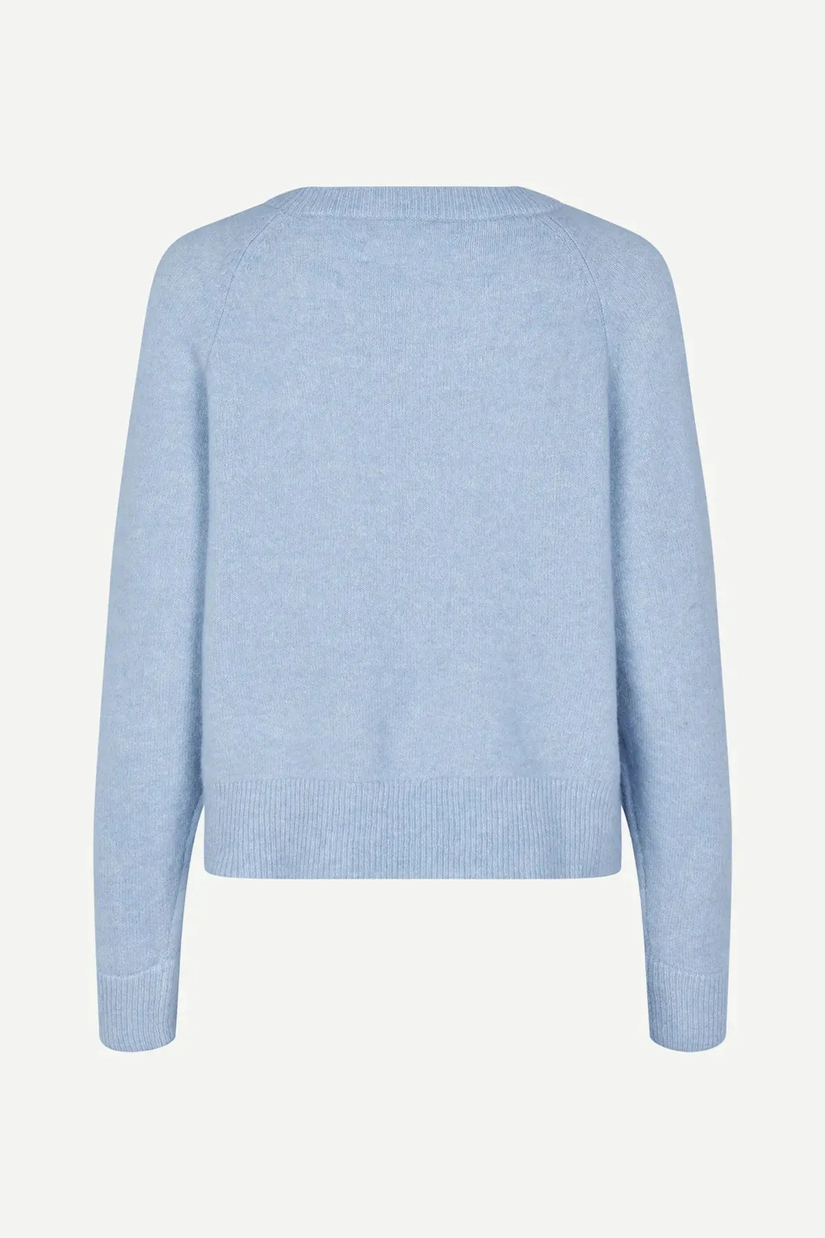 Sacs of Ashbourne   Samsoe Samsoe Charlotte Knit Sweater Subdued Blue