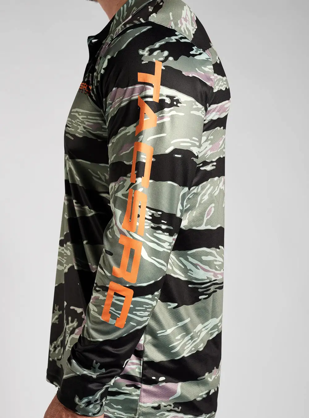 SALE - TACSRC Outdoors Fishing Jersey - Tiger Stripe