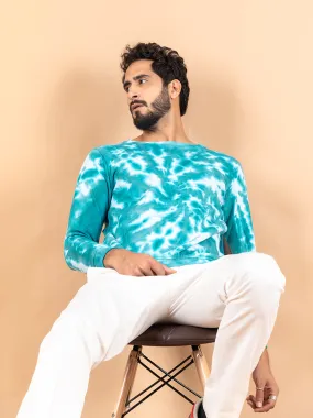 Sea Green Tie and Dye Sweater