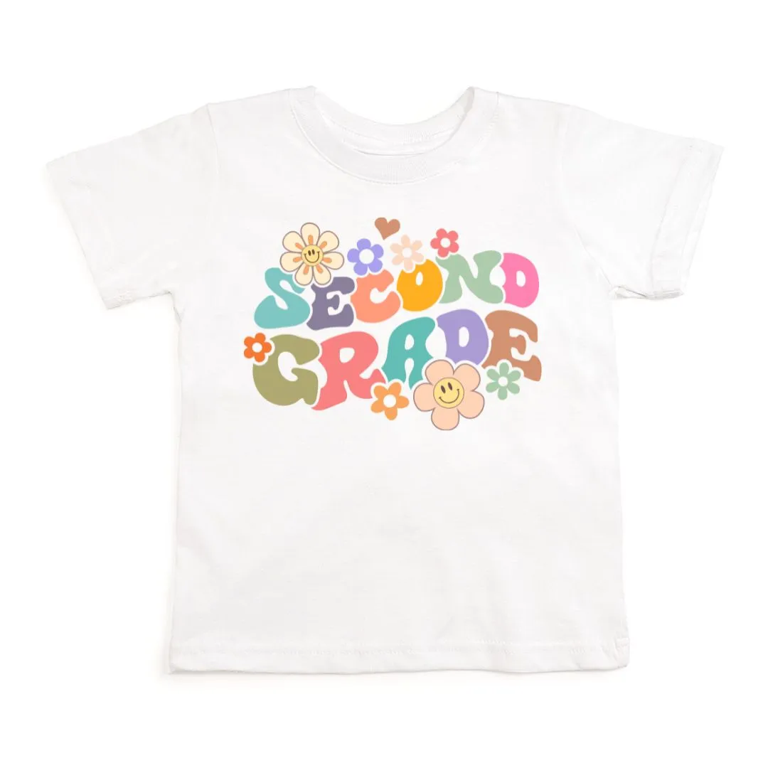 Second Grade Retro Short Sleeve T-Shirt - White