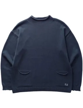 Service Works Mock Smock Sweater Navy