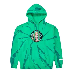 SHIPPUDEN TSUNADE CHENILLE HOODIE (SEAFOAM TIE DYE)