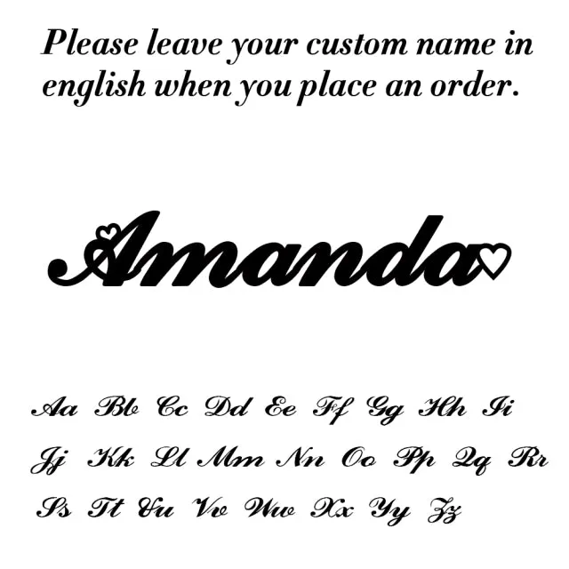 Shop i Style Custom Name Necklace Personalized Steel Color Stainless Steel Necklaces For Women Men