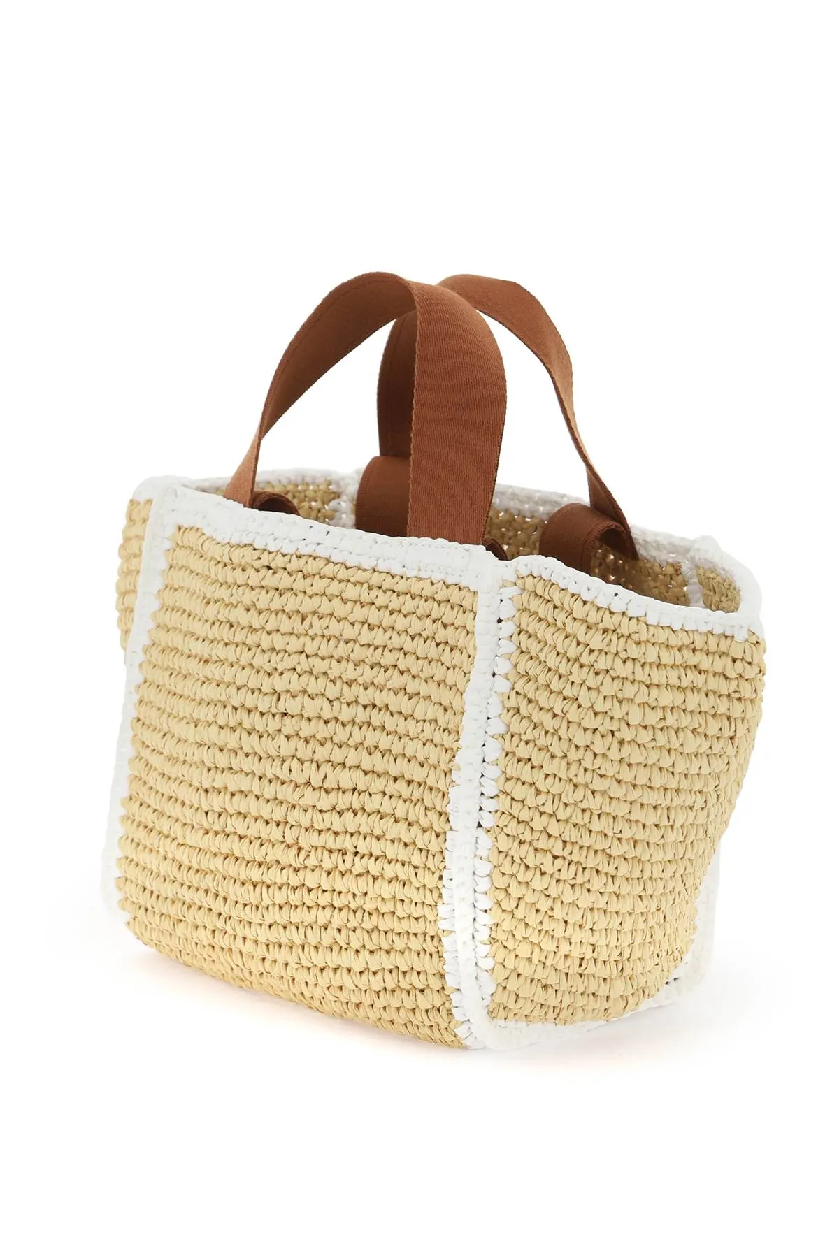 sillo tote bag for SHMP0121L0 P6769 NATURAL/WHITE/RUST