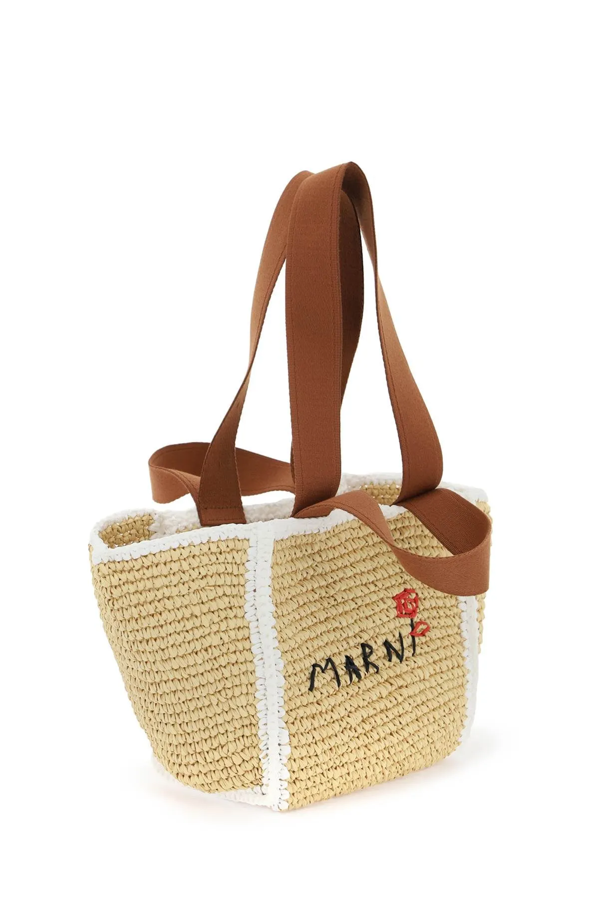 sillo tote bag for SHMP0121L0 P6769 NATURAL/WHITE/RUST