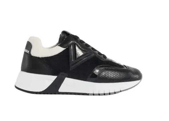 SNEAKERS GAUDI' DONNA ICONICA WOMAN-LEATHER BLACK V34-63460_V0001