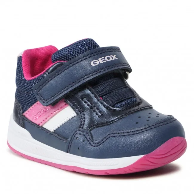 SNEAKERS GEOX BAMBINA PRIMI PASSI GEOX BABY B RISHON G. A - VIT.SIN+TES.GL LT NAVY/FUCSIA B250LA 0BCEW CB48N