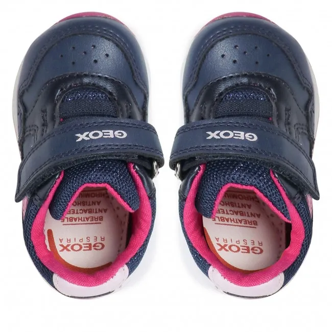 SNEAKERS GEOX BAMBINA PRIMI PASSI GEOX BABY B RISHON G. A - VIT.SIN+TES.GL LT NAVY/FUCSIA B250LA 0BCEW CB48N